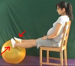 ćwiczenia stóp na piłce w ciąży
