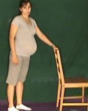 ćwiczenia w ciąży, ćwiczenia nogi gif